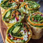 Tortilla-Rollen mit Feta