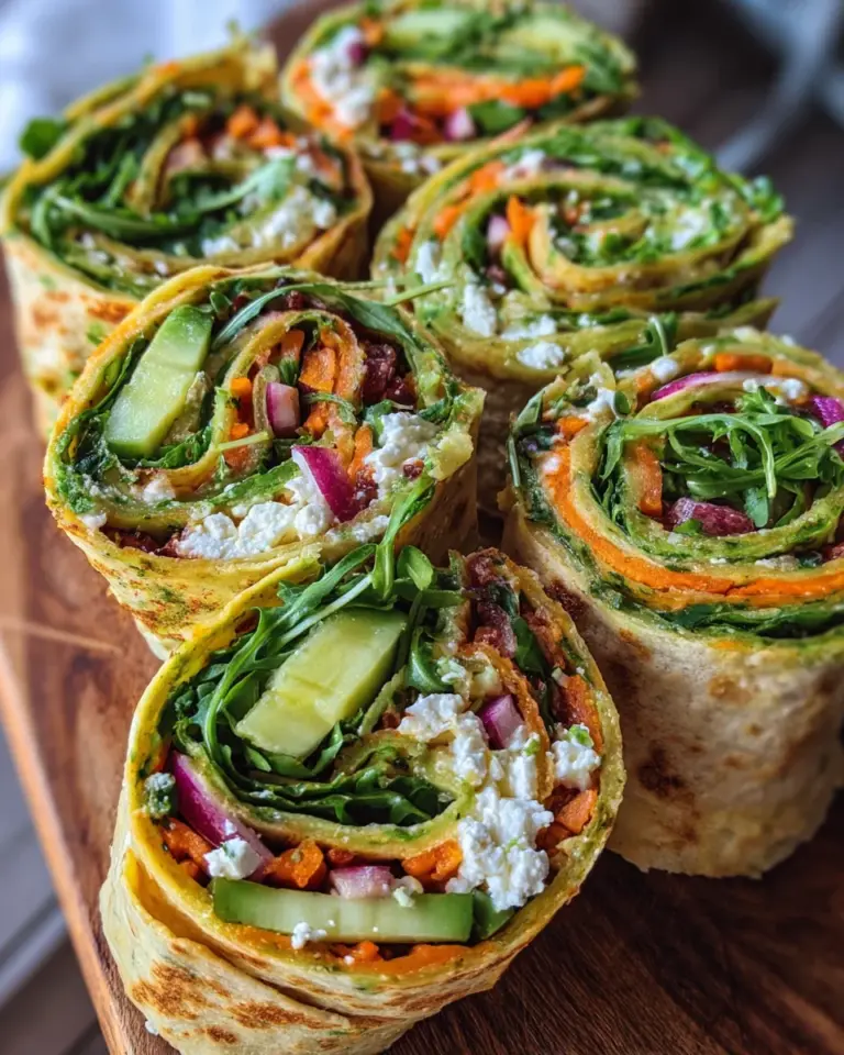 Tortilla-Rollen mit Feta