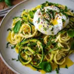 Zitronen Zucchini Pasta mit Burrata