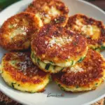 Zucchini-Bratlinge mit Käse und Knoblauch zubereiten