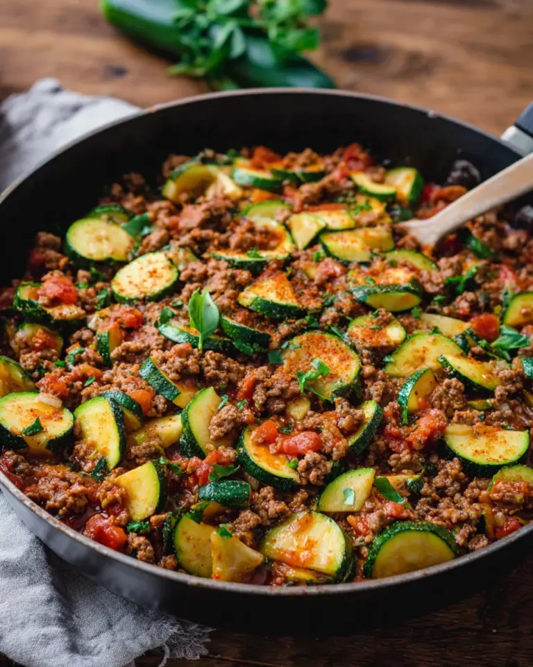 Zucchini-Hack-Pfanne – einfach & schnell
