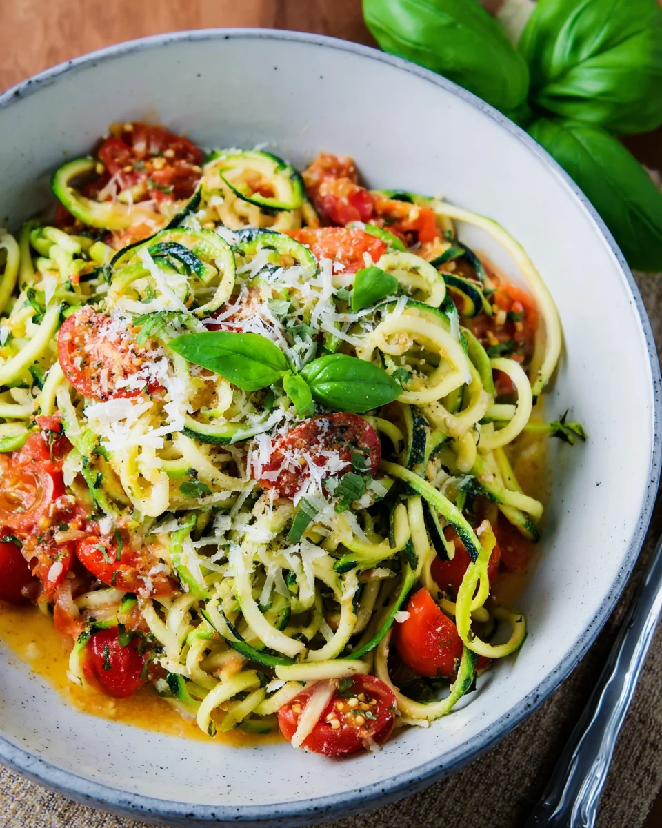 Zucchini-Spaghetti in cremiger Sauce– Zoodles image 2